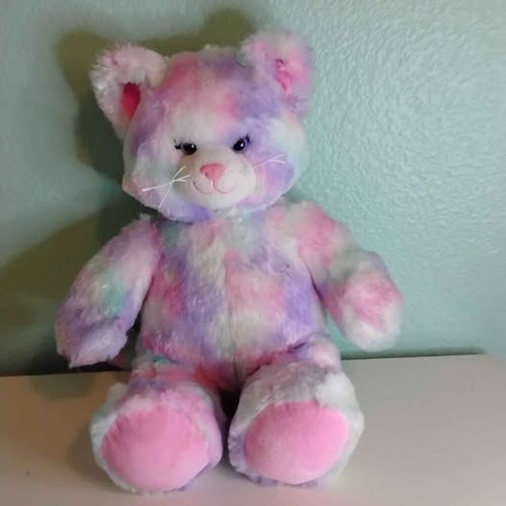 Build-A-Bear Pastel Swirls Stuffed Kitty